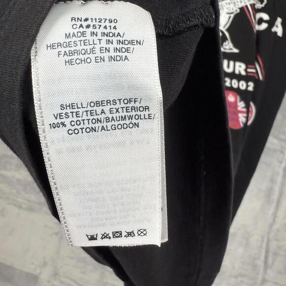 True Religion World Tour Graphic Tee Sz M Black Buddha LA Streetwear Y2K Preppy - Picture 6 of 8